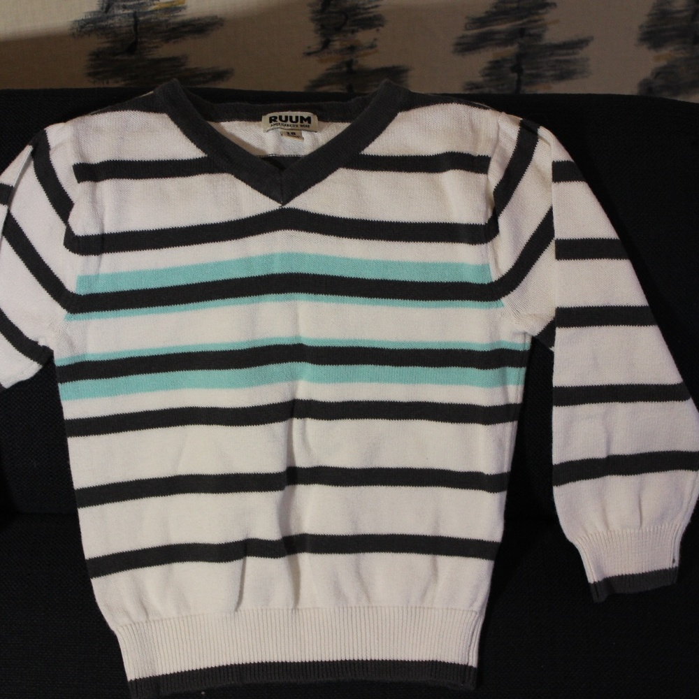 White Stripped Sweater
